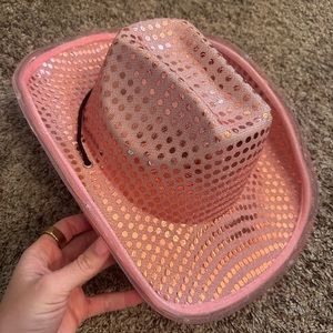 Light up cowgirl hat